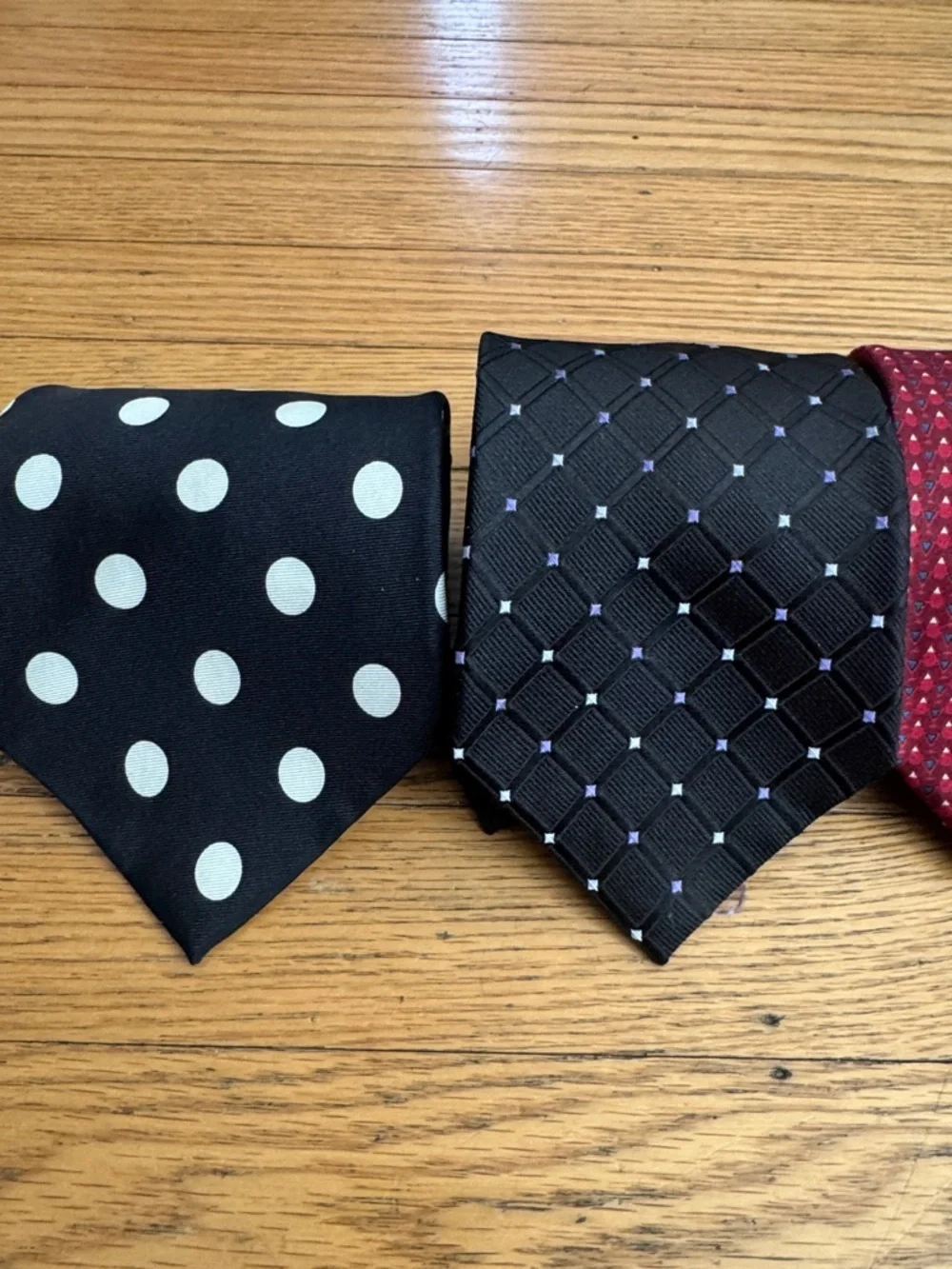 Men's Polka Dot Silk Tie Set of 4
